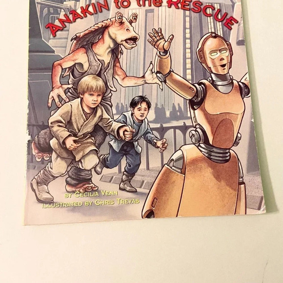 Vintage 1999 Anakin To The Rescue Star Wars Episode 1 Book with Stickers - Picture 3 of 16